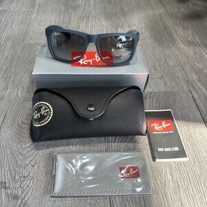 Ray-Ban Justin Rubber Blue Frame Grey Gradient  RB4165 6813/ 11  54